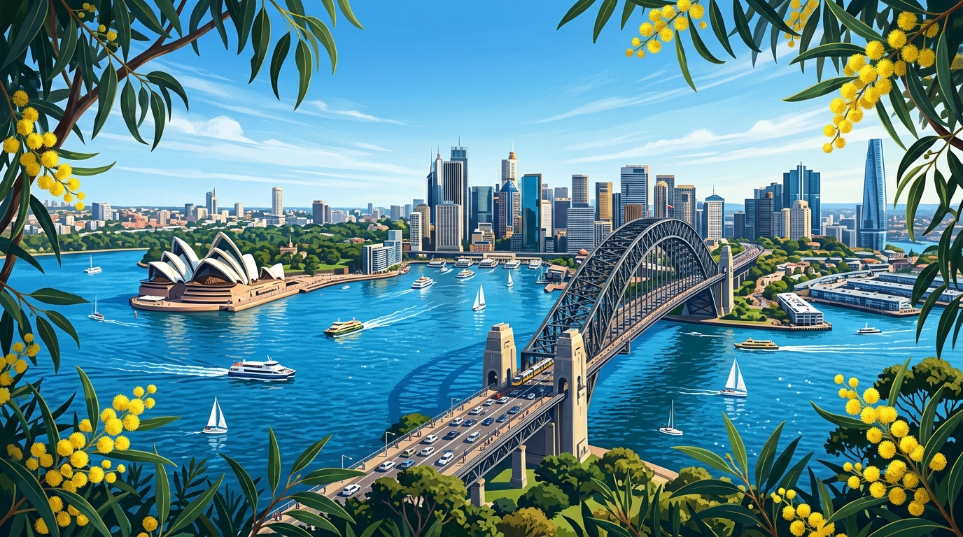 Sydney Harbour Bridge and Opera House